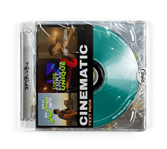 Cinematic Text Style timeline