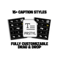 PRSTYL  customizable caption styles