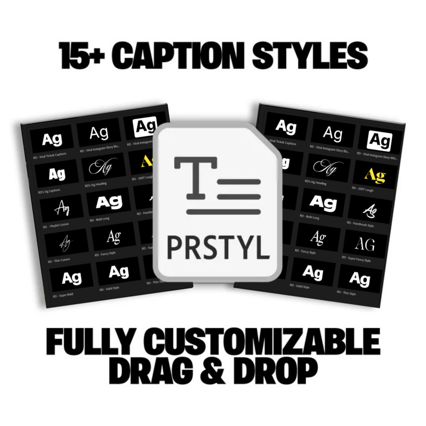 Premium Captions Pack